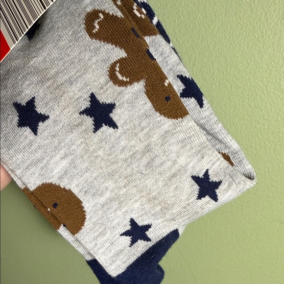 Holiday Crew Socks - Navy with White Snowflakes - Picture 4 of 5